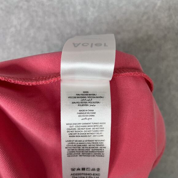 Acler Pink Fulham Draped Long Sleeve Mini Dress Size 10 - Picture 10 of 10